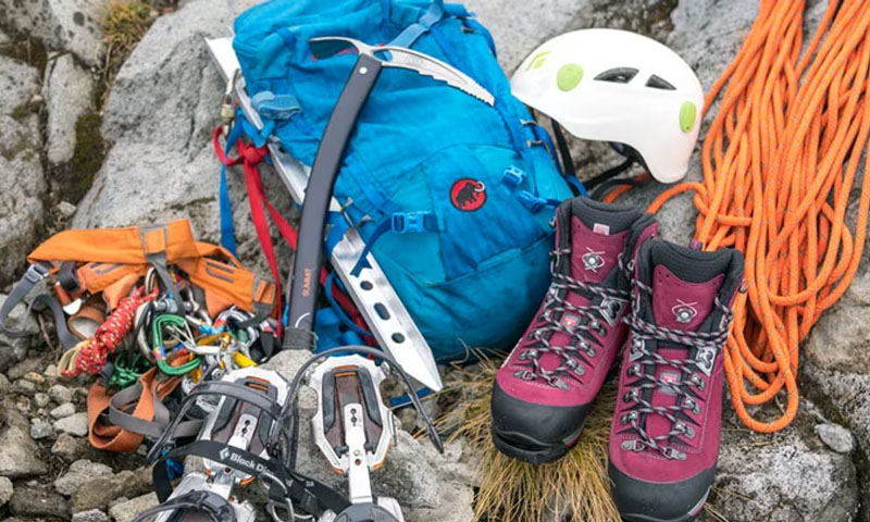 Equipment for peak climbing In nepal